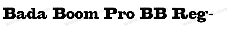 Bada Boom Pro BB Reg字体转换